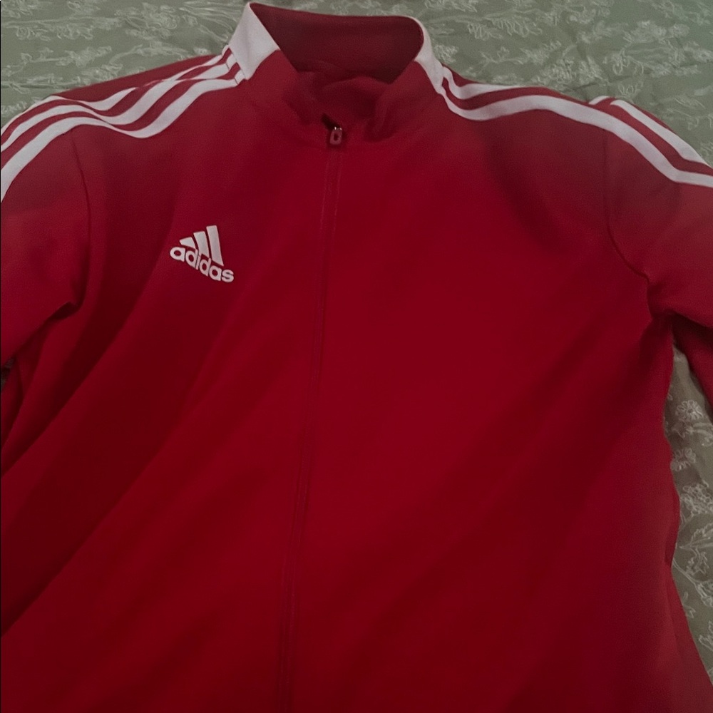 Adidas Men's Bold Red Windbreaker